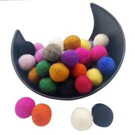 Yulitigy Felt Wool Ball 2 cm 150 Pieces Felt Ball Garland Party Decor DIY Custom Felt Ball Home Decor