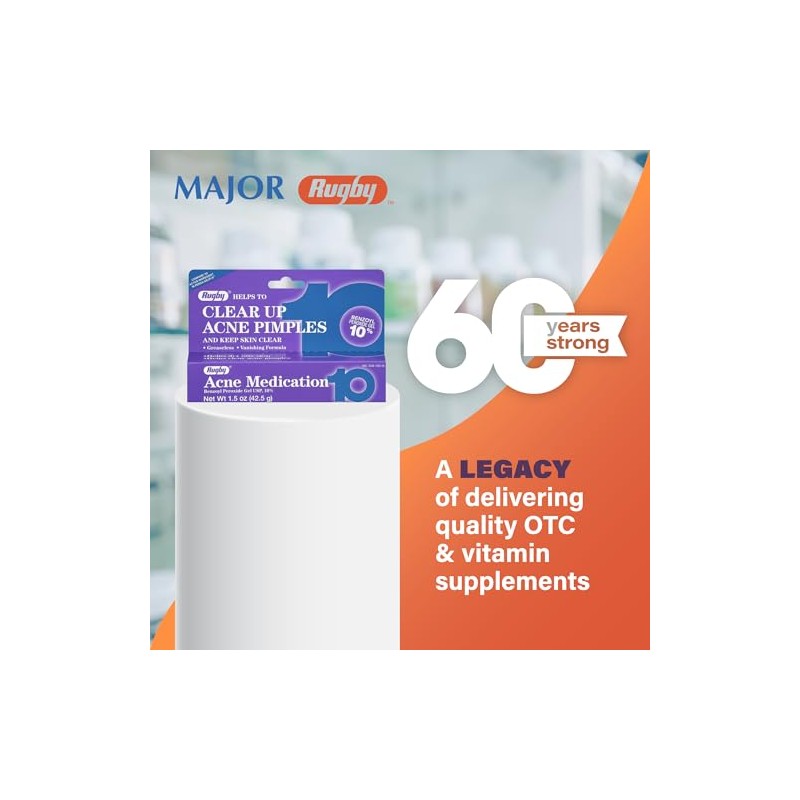 Benzoyl Peroxide Acne Treatment Gel 10% - 3 Pack