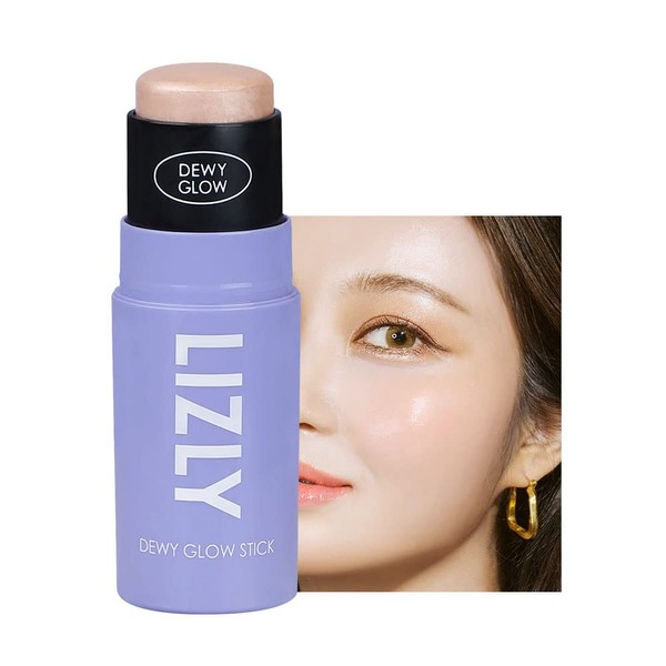 Cheek Highlighter Stick, Multi-Face, Makeup Stick, Multibalm, LIZLY Dewy Glow