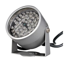 BW® Infrared Illumination Light with 48 IR LEDs for Night Vision CCTV Camera - Silver