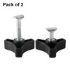 ZLKSKER 2 Sets Lawn Mower Handle Knobs Nut Bolt, Triangular