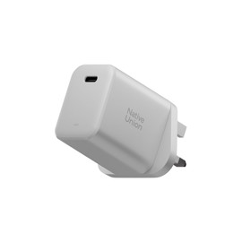 Native Union Fast GaN Charger PD 45W – Ultra-Compact Power Delivery Enabled USB-C – Made of Recycled Materials – For MacBook Air, iPads, iPhones, Pixel, Galaxy & Other USB-C Devices (White)