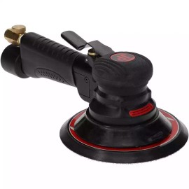 PRO SOURCE Air Orbital Sander: 6" Round Pad, 12,000 OPM, 3 CFM, 1/4 NPT Inlet