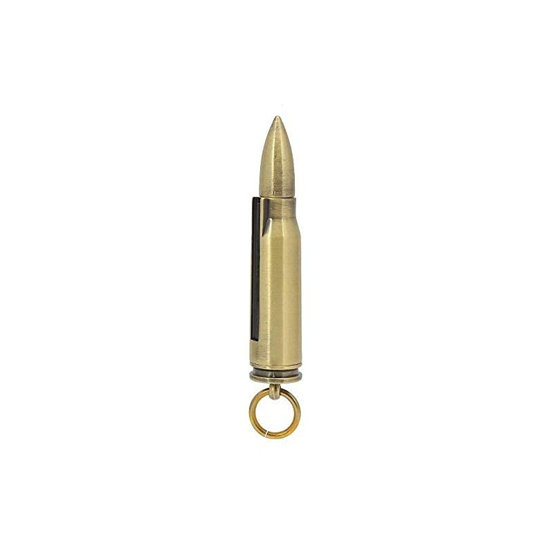Keychain Matchstick Fire Starters, Waterproof Permanent Metal Match with Flint
