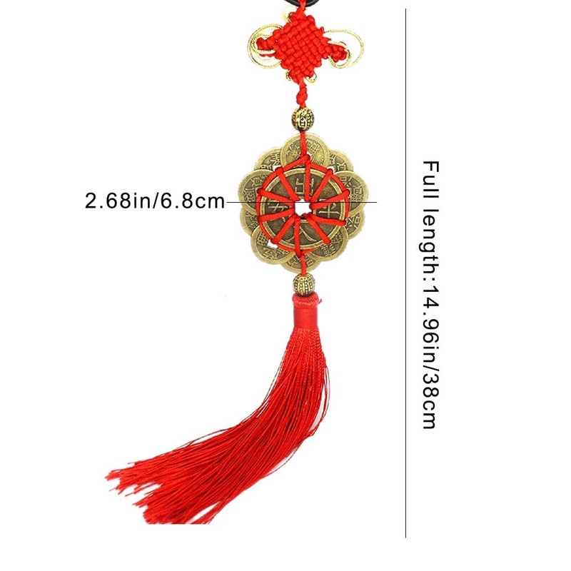 Chinese Knot Tassel Lucky Coins Feng Shui Tassel Chinese Style