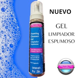 Protecto Professional Gel Limpiador Espumoso Facial para Todo Tipo de Piel con Ácido Hialurónico, Colágeno y Aloe Vera - Hidratante y Nutritivo