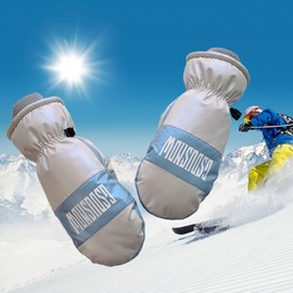 Waterproof Winter Ski Mittens for Women, Mittens for Girls, Warm Touch Screen Gloves with Elastic Wrist Strap, Suitable for Outdoor Travel, Skiing and Other Outdoor Activities