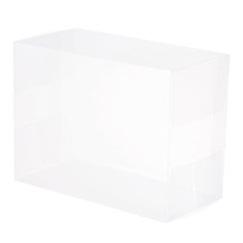 MECCANIXITY Plastic Retail Boxes 4"x6"x8" (102x152x202 mm) Gift Box with Protecting Film for Candy, Cookies, Christmas, Wedding, Party Wrapping Clear Pack of 20