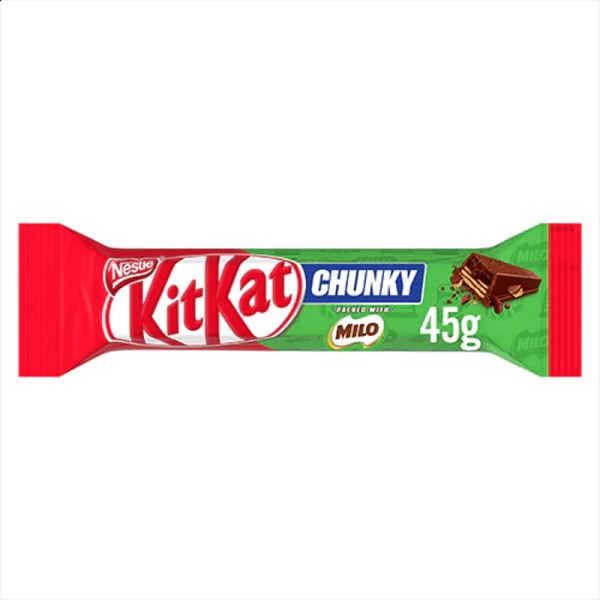 Nestle Bulk KitKat Chunky Packed with Milo Bar 45g ($2.20 each x 12 units)