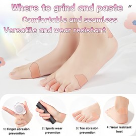 Invisible Blister Prevention Pads for Feet No More Blisters- Ultra Thin 0.15mm Anti Friction Tape (12H Waterproof) - for High Heels, New Shoes，Workouts & Travel - 30pcs