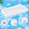 Leitee 8 Pack Inflatable Ice Serving Bars for Food, Table