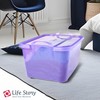 Life Story 6-Pack Stackable Plastic Storage Bins w/Handles & Snapping