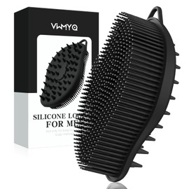 Silicone Loofah - Exfoliating Body Scrubber, Soft Dual-Sided Silicone loofa for Body Clean and Massage, Gentle Bath Brush Lathers Well for All Kinds of Skin