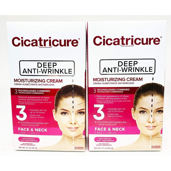 Cicatricure Crema Anti-Wrinkle Face Cream 2.10 oz (Pack of 2)