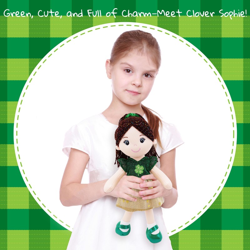 Lullaberry 35cm Clover Sophie - Saint Patrick's Day Soft Plush