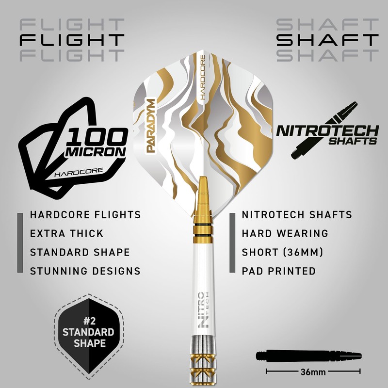 RED DRAGON Darts - Paradym Gold Series - 18g Barrel/
