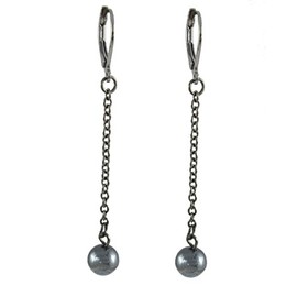 Hematite Dangle Earrings