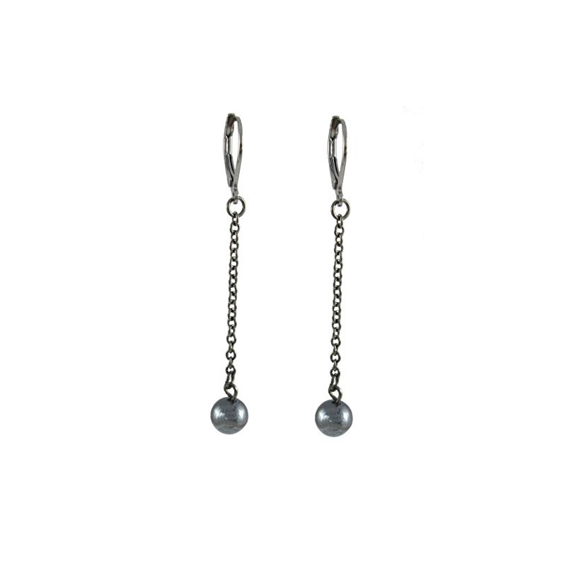 Hematite Dangle Earrings