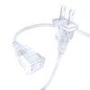 TaidaLink Clear Extension Cord - 6 FT Male to Female