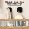 4 Pack Stainless Steel Suction Cup Hooks for Shower, Removable
