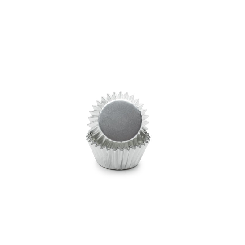 Fox Run 4958 Silver Foil Bake Cups, Mini, 48 Cups