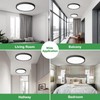 20 Inch Large LED Flush Mount Ceiling Light with Remote,40W,4350LM,3000K-6000K
