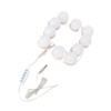 10Pcs USB LED 5 Color Temperature Light Bulb for Makeup