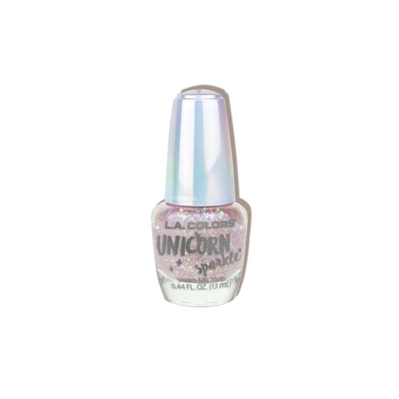 L.A. COLORS Unicorn Sparkle Nail Polish, 0.44 fl oz, Sparkling