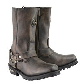 Milwaukee Leather Women's Premium Leather Motorcycle Harness Boots Collection MBL - 10.5