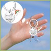 SUNSK Stainless Steel Bee Keychain/Sunflower Keychain/Rainbow Key Ring Keychain for
