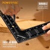 POWERTEC Framing Square, 16 x 24 Inch Steel Carpenter Square