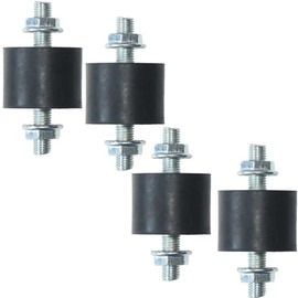 4pcs 29 x 20mm Rubber Mounts Rubber Vibration Isolator Mounts Shock Absorber with M8 x 20mm Studs Vibration Isolators