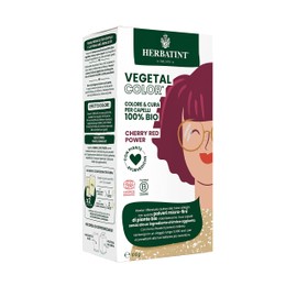 Herbatint Vegetal Colour - Vegetable Dye 100% Natural and Organic Cherry Red Power - Cherry 100 g