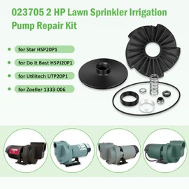 023705 Lawn Sprinkler Irrigation Pump Repair Kit 2 HP Fits for Star HSP20P1, for Do It Best HSPJ20P1, for Utilitech UTP20P1, and for Zoeller 1333-006