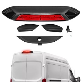 TOP-MAX LED Third Brake Light Compatible with 2018 2019 Ford Transit 150 250 350 350HD, w/Cover Rear Center High Mount 3rd Stop Lamp Replace for JK4Z-13A613-AA JK4Z-13A613-AG