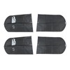 4pcs Garment Bags Waterproof Dustproof Thickened Suit Bag with Transparent