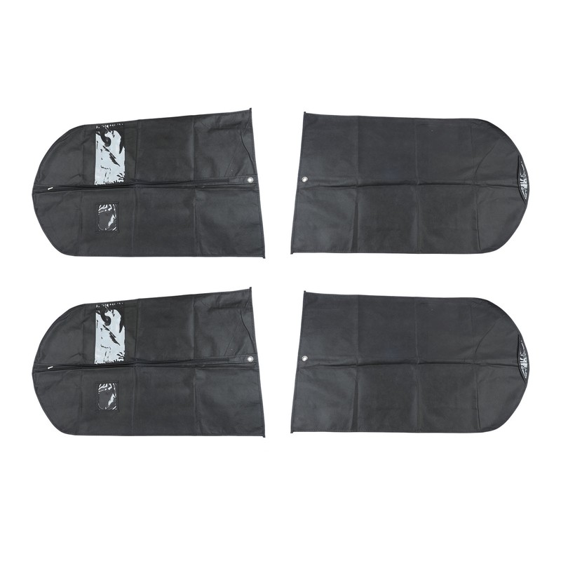 4pcs Garment Bags Waterproof Dustproof Thickened Suit Bag with Transparent