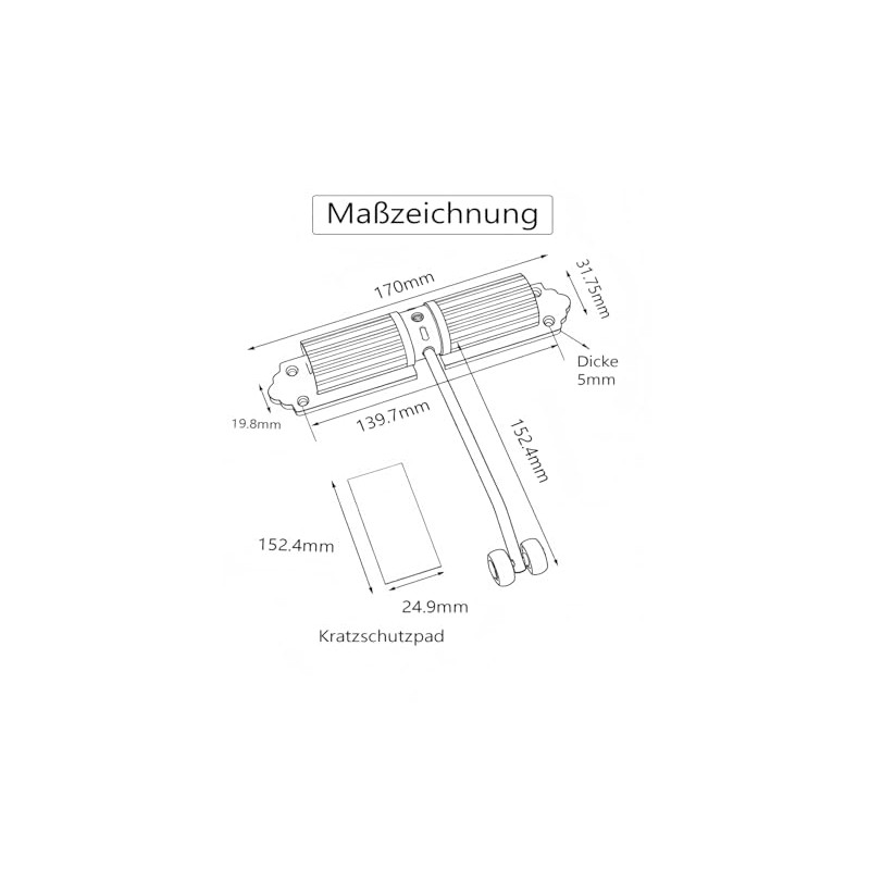 Automatic Door Closer, 1 Piece Door Closer for Indoor and
