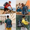 RAINSMORE Hiking Backpack Men Women 40L Waterproof Backpack Lightweight Travel
