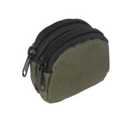 SEHXIM Outdoor Coin Purse EDC Pouch Admin Pouch Mini Molle Pouches,Double Zipper EDC Pocket Organizer can be Worn on The Belt,Multi-Purpose Camping Bag for Men and Women