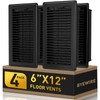 Floor Register Fits 6x12 and 12x6 Duct Opening - Heavy