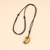 Koai Natural Stone Power Stone Lucky Amulet Magatama Necklace, Adjustable