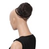 CAISHA Bun Hairpiece Ponytail Hepburn-Bun Scrunchie Updo Dark Brown Mix