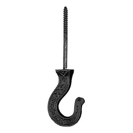 B&P Lamp® Large Cast Iron Hook, Victorian Motif