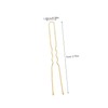 IWOWHERO 50pcs U-shaped Hairpins for Women Stick Hairpin Girls Hair