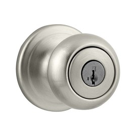Kwikset featuring SmartKey Phoenix Keyed Entry Knob Satin Nickel 740PE 15 SMT 6AL RCS