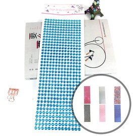 Totority 6sheets Decorative Stickers Multi-Function Face Gems for Scrapbooking Journals and Crafts Random Color Delicate Material Safe for Creative Projects