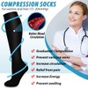BLUEENJOY Copper Compression Socks for Women & Men (6 pairs)