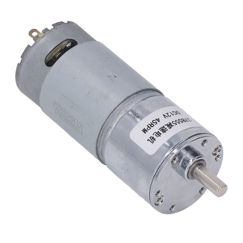 DC Geared Motor 45RPM Brass Coil Reversible Self Locking Wear