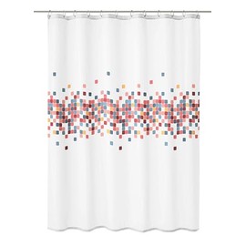 Kleine Wolke Cora Shower Curtain, Textile PES, Multicoloured, 180 x 200 cm
